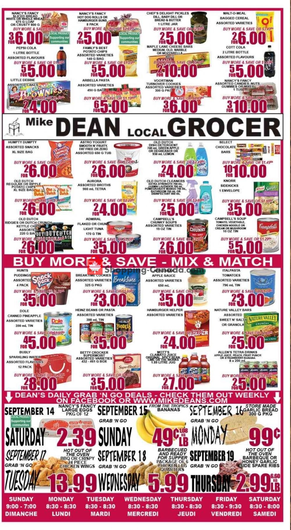 Mike Dean’s Local Grocer flyer from Friday September 13, 2019 to Thursday September 19, 2019 - page 2