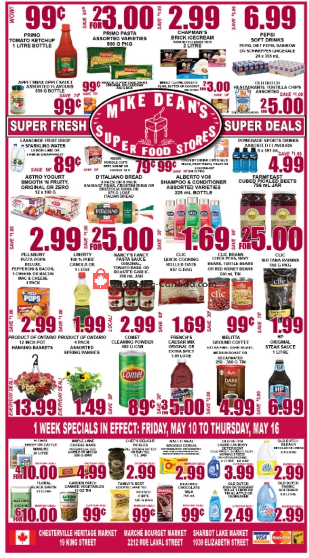 Mike Dean’s Local Grocer flyer from Friday May 10, 2019 to Thursday May 16, 2019 - page 1