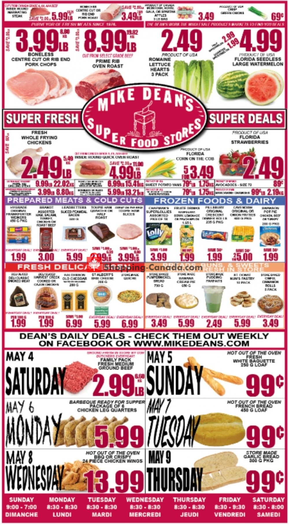 Mike Dean’s Local Grocer flyer from Friday May 3, 2019 to Thursday May 9, 2019 - page 1