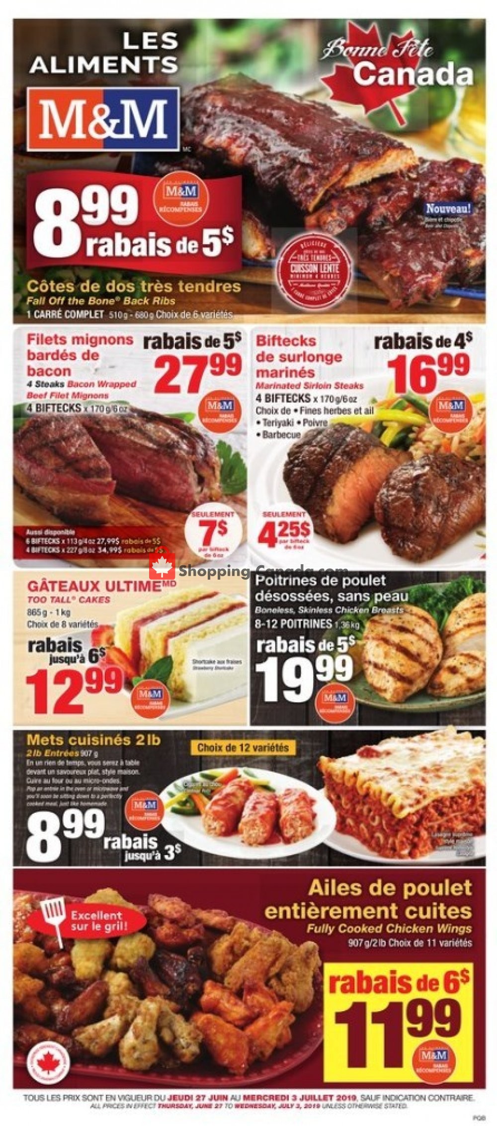M&M Food Market flyer from Thursday June 27, 2019 to Wednesday July 3, 2019 - page 1