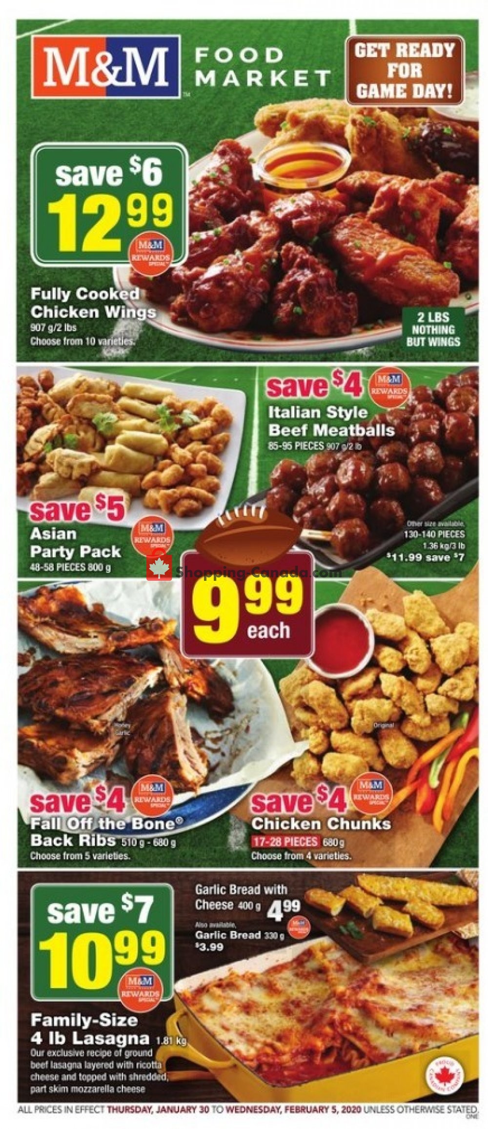 M&M Food Market flyer from Thursday January 30, 2020 to Wednesday February 5, 2020 - page 1