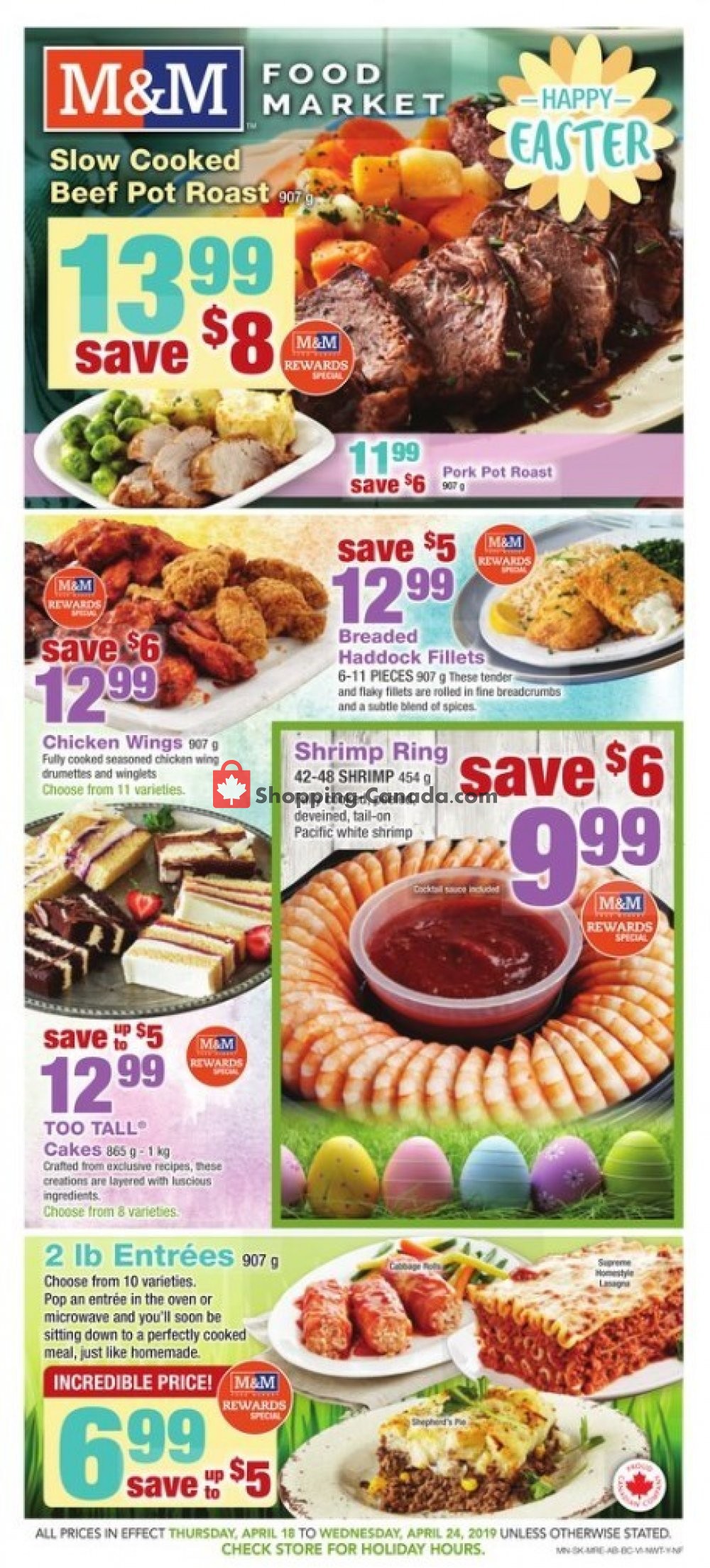 M&M Food Market flyer from Thursday April 18, 2019 to Wednesday April 24, 2019 - page 1