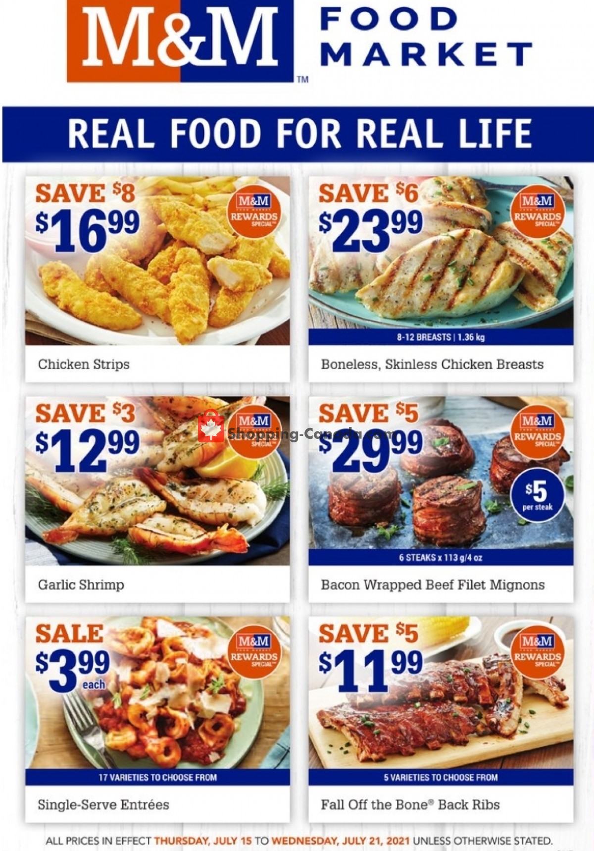 M&M Food Market flyer from Thursday July 15, 2021 to Wednesday July 21, 2021 - page 1