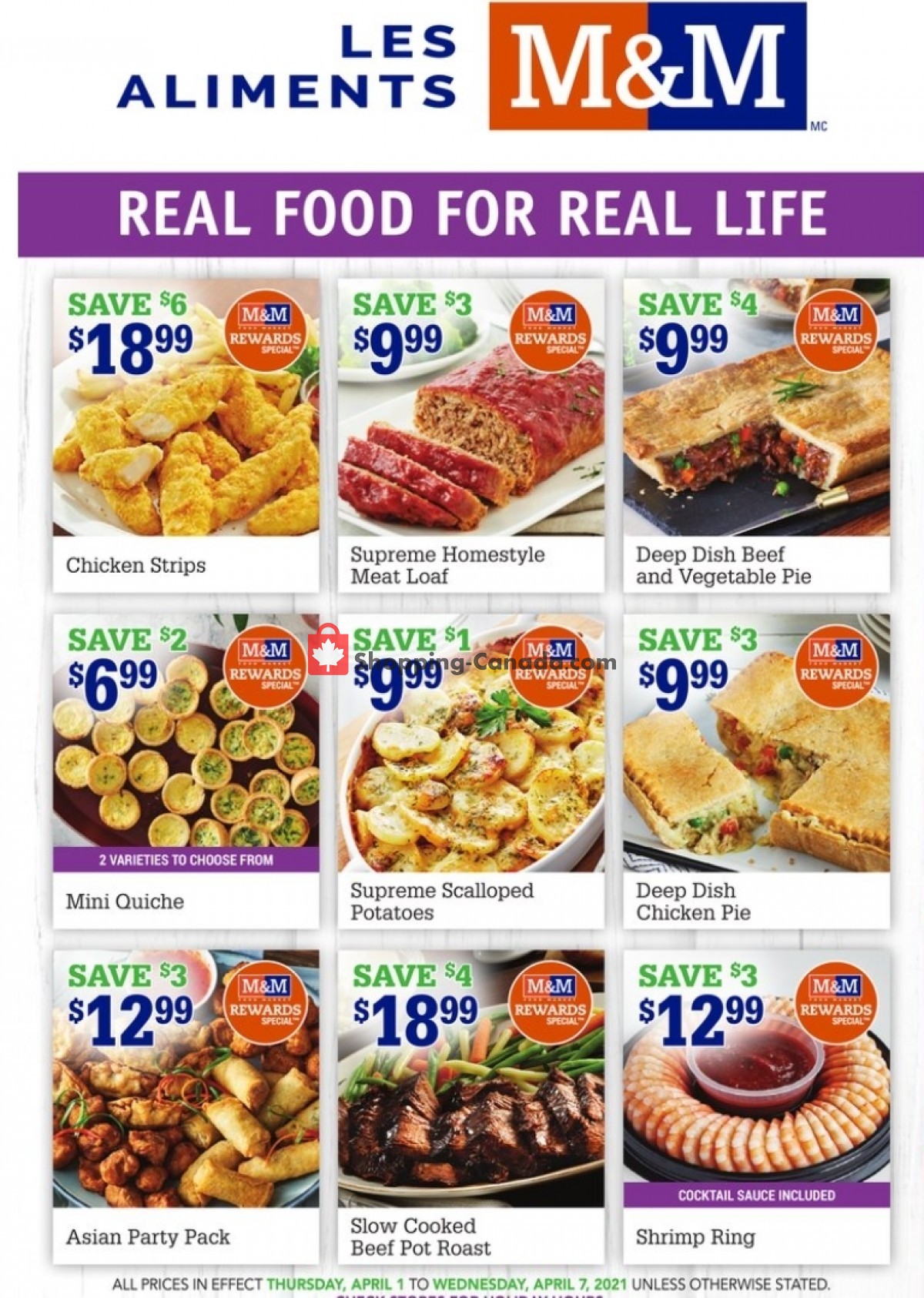 M&M Food Market flyer from Thursday April 1, 2021 to Wednesday April 7, 2021 - page 1