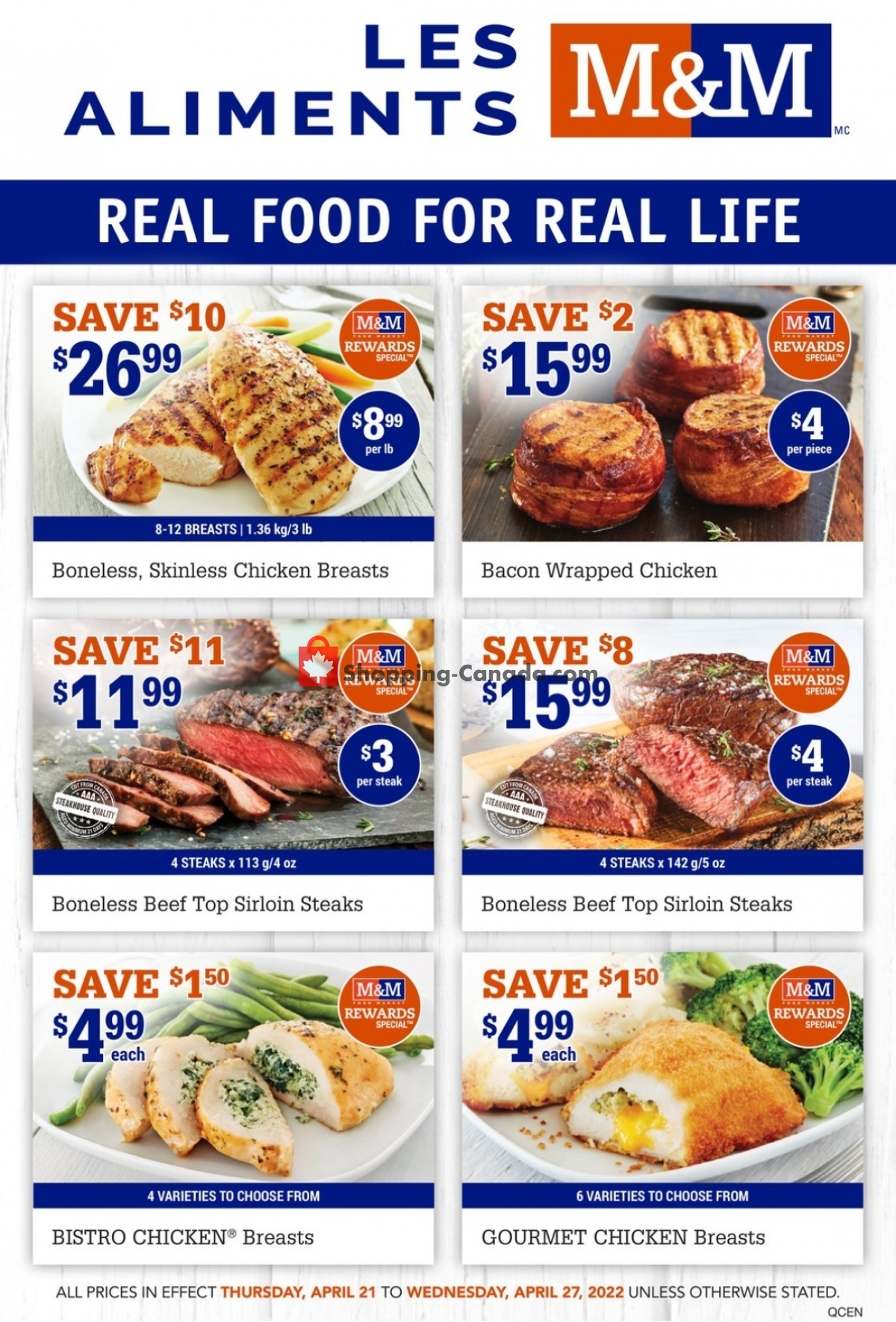 M M Food Market Canada Flyer Real Food For Real Life QC April
