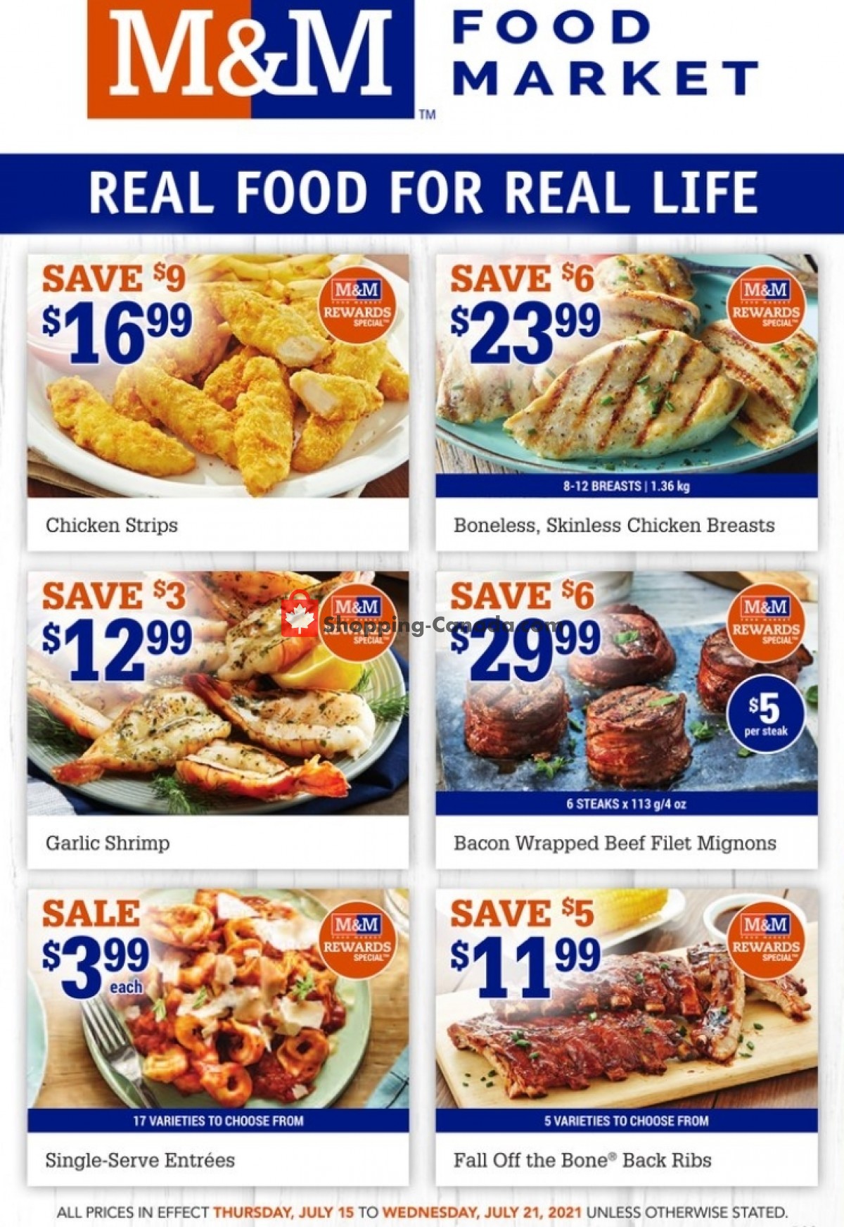 M&M Food Market flyer from Thursday July 15, 2021 to Wednesday July 21, 2021 - page 1