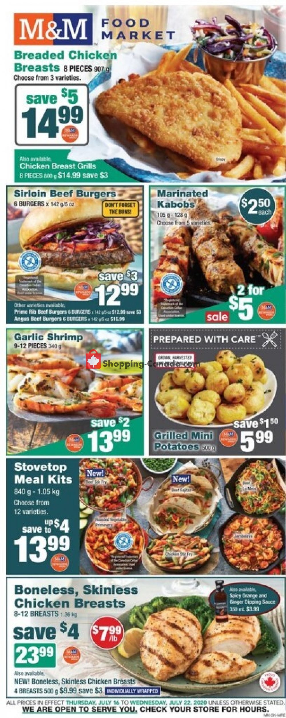 M&M Food Market flyer from Thursday July 16, 2020 to Wednesday July 22, 2020 - page 1