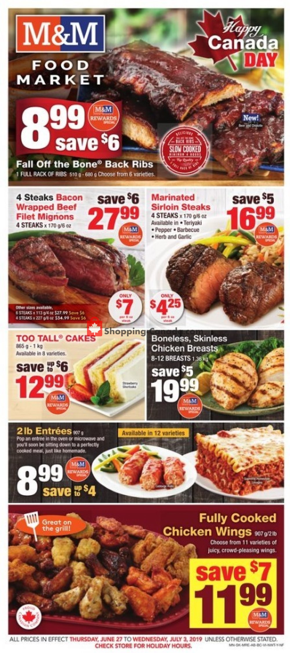 M&M Food Market flyer from Thursday June 27, 2019 to Wednesday July 3, 2019 - page 1