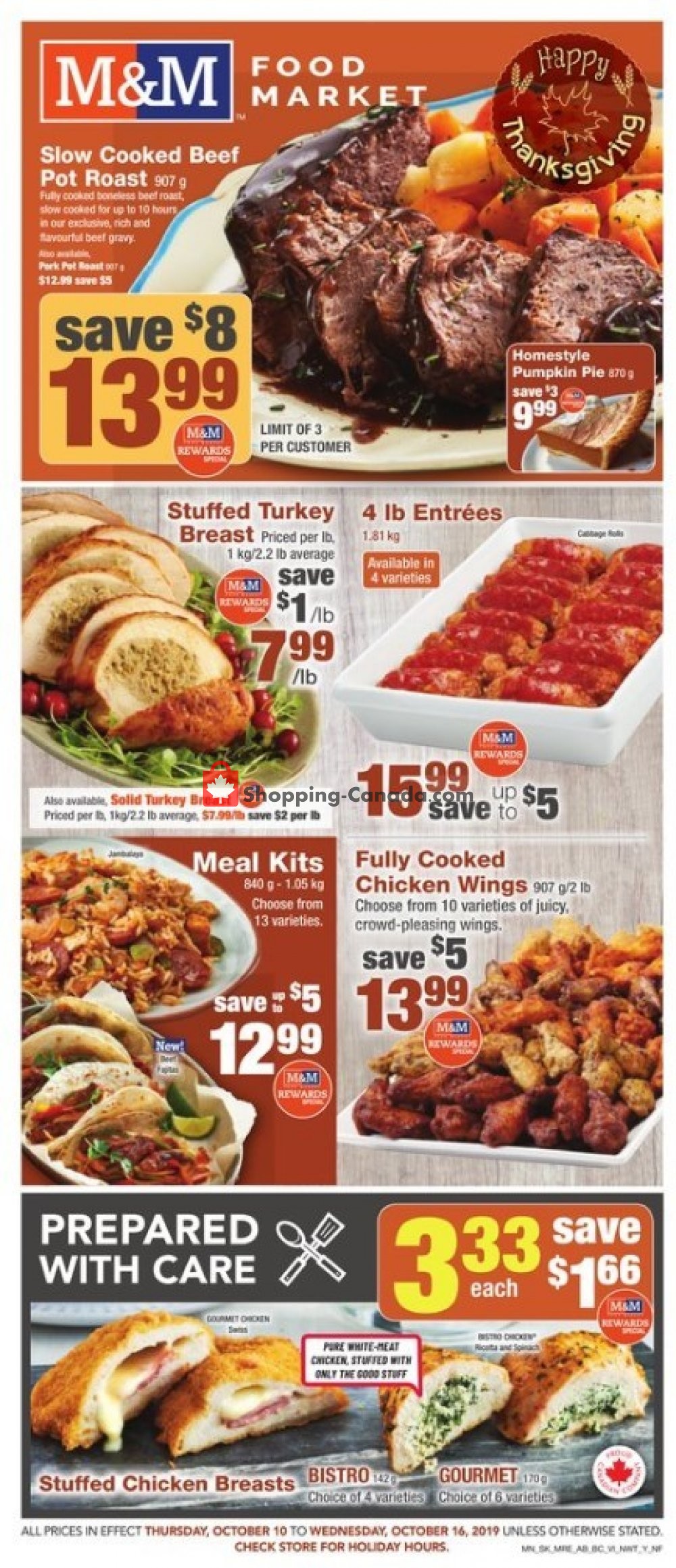 M&M Food Market flyer from Thursday October 10, 2019 to Wednesday October 16, 2019 - page 1
