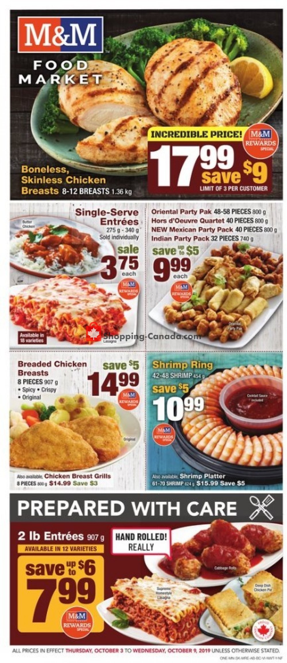 M&M Food Market flyer from Thursday October 3, 2019 to Wednesday October 9, 2019 - page 1