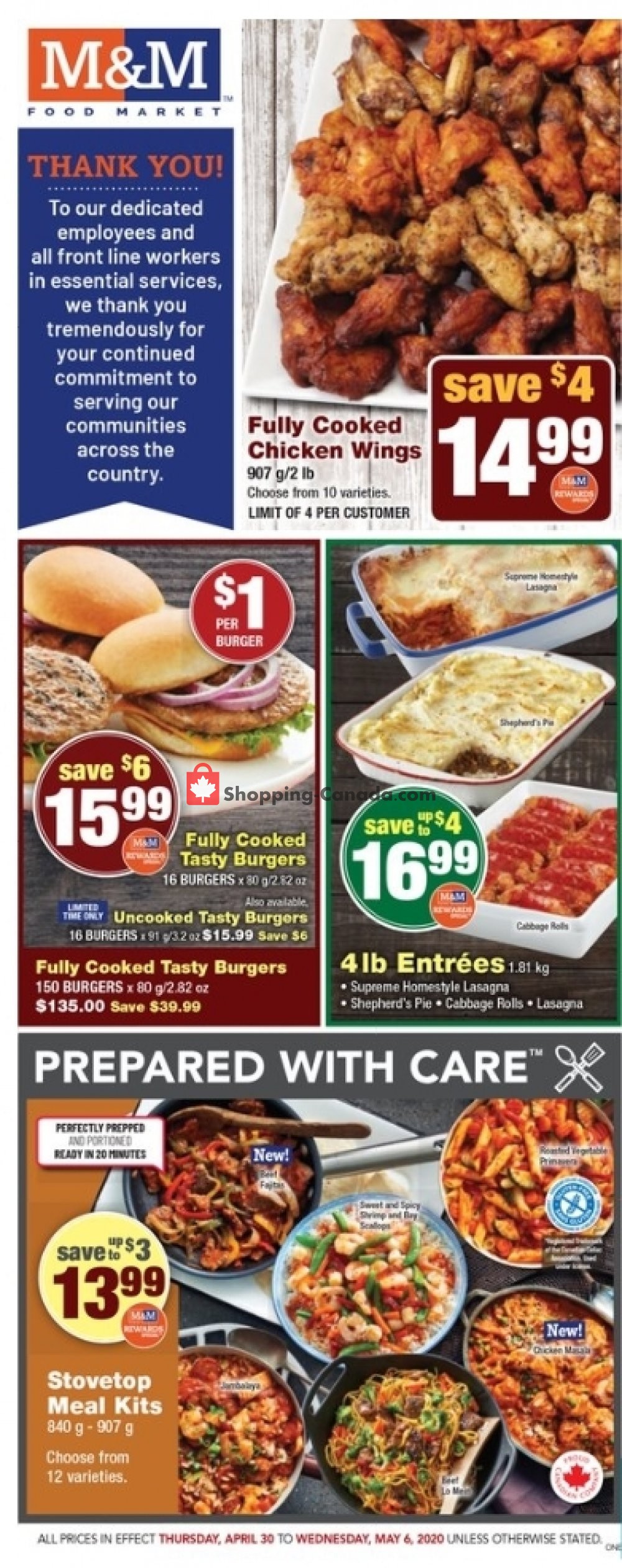 M&M Food Market Canada, flyer (Special Offer ON) April 30 May 6