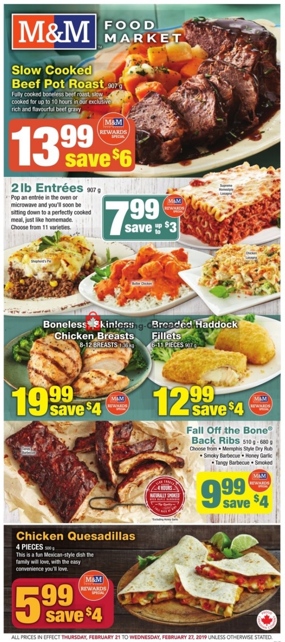 M&M Food Market flyer from Thursday February 21, 2019 to Wednesday February 27, 2019 - page 1