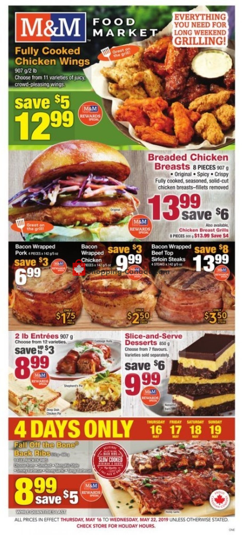 M&M Food Market flyer from Thursday May 16, 2019 to Wednesday May 22, 2019 - page 1