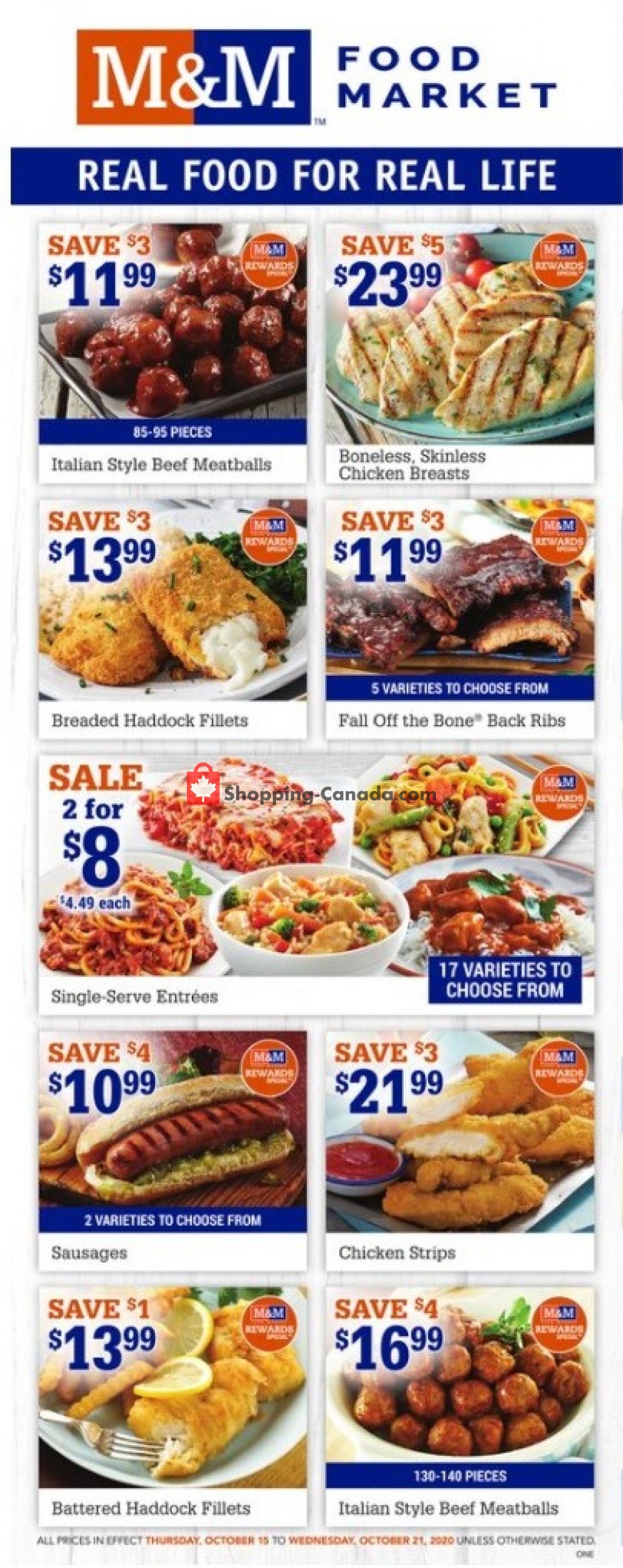 M&M Food Market flyer from Thursday October 15, 2020 to Wednesday October 21, 2020 - page 1