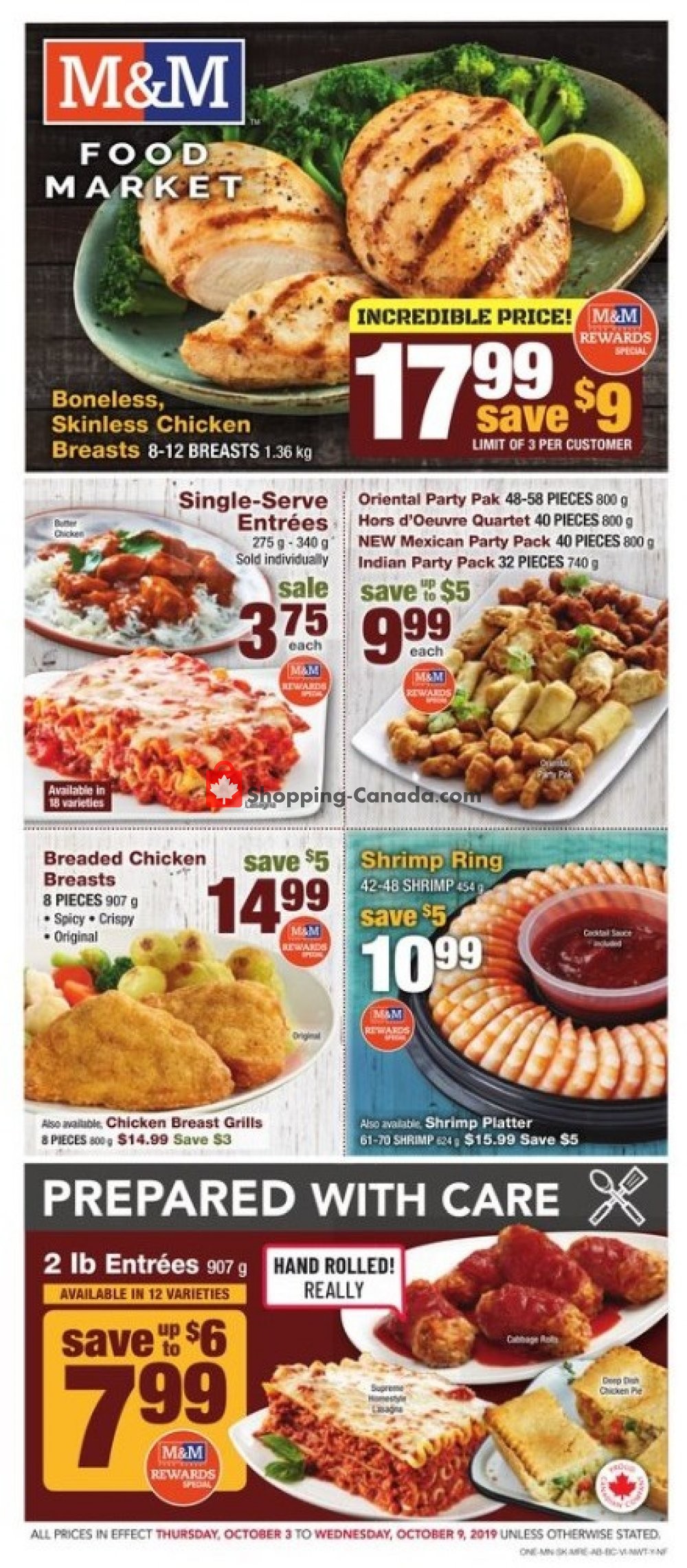 M&M Food Market flyer from Thursday October 3, 2019 to Wednesday October 9, 2019 - page 1