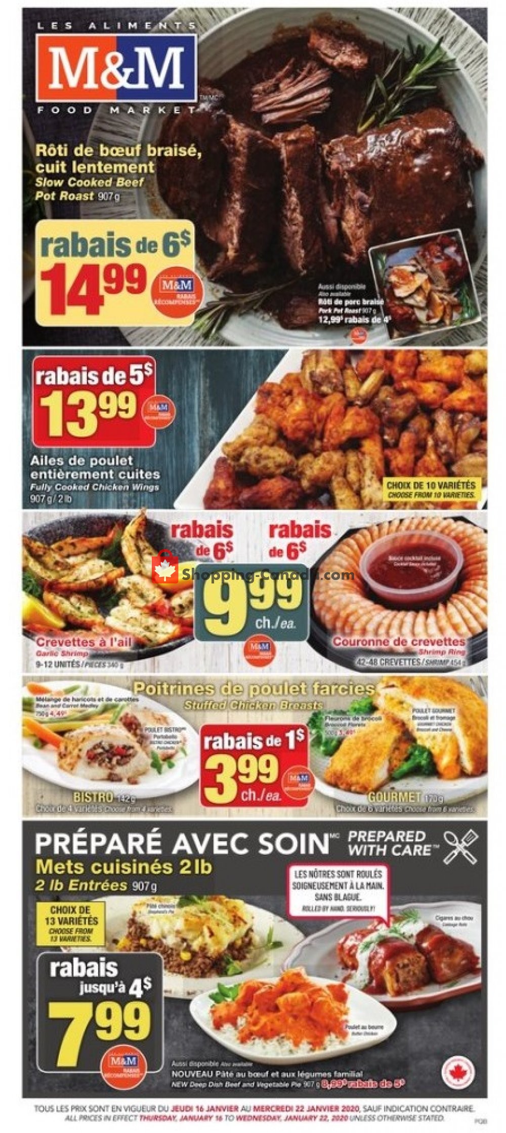 M&M Food Market flyer from Thursday January 16, 2020 to Wednesday January 22, 2020 - page 1