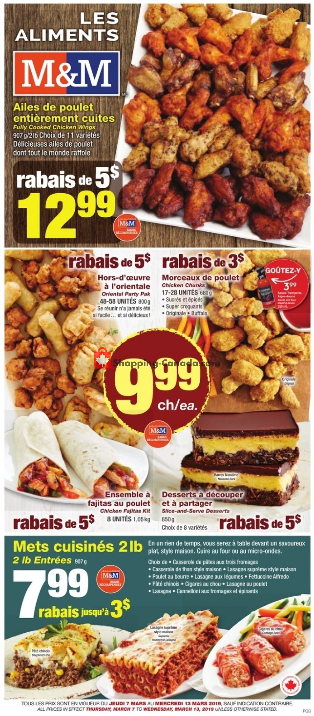M&M Food Market flyer from Thursday March 7, 2019 to Wednesday March 13, 2019 - page 1