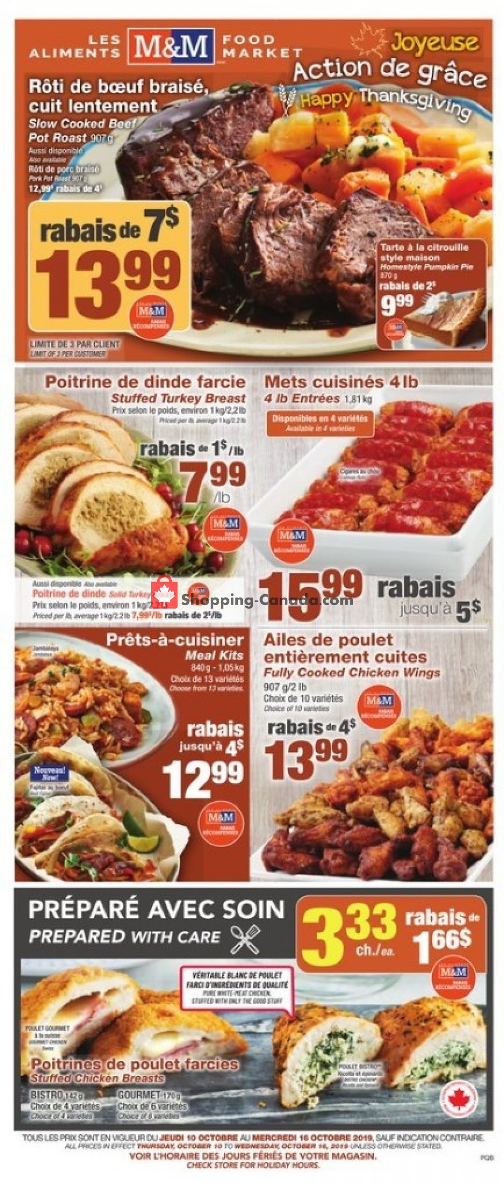 M&M Food Market flyer from Thursday October 10, 2019 to Wednesday October 16, 2019 - page 1