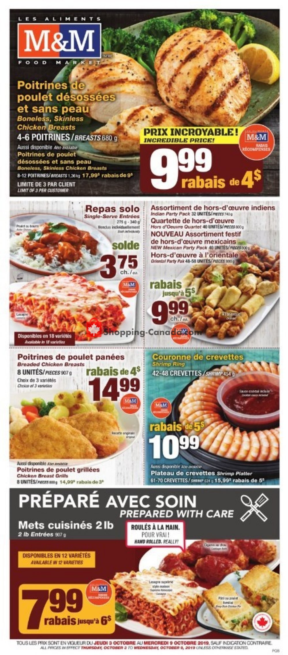 M&M Food Market flyer from Thursday October 3, 2019 to Wednesday October 9, 2019 - page 1