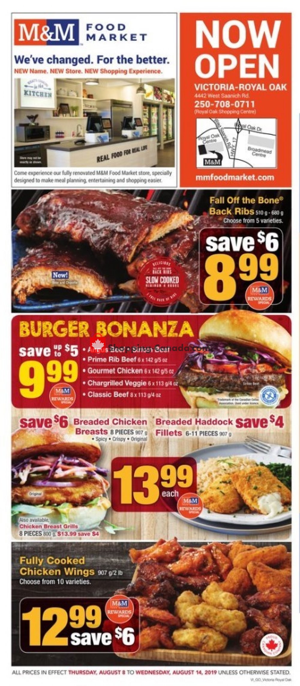 M&M Food Market flyer from Thursday August 8, 2019 to Wednesday August 14, 2019 - page 1