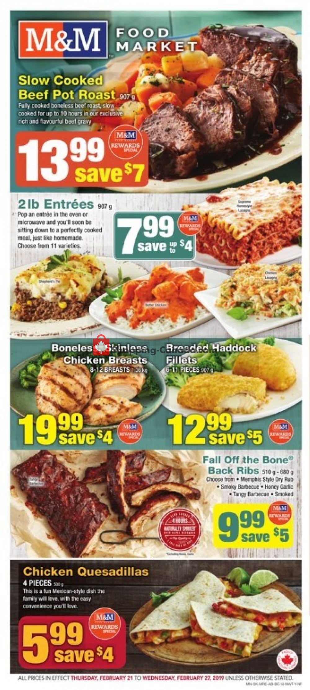 M&M Food Market flyer from Thursday February 21, 2019 to Wednesday February 27, 2019 - page 1
