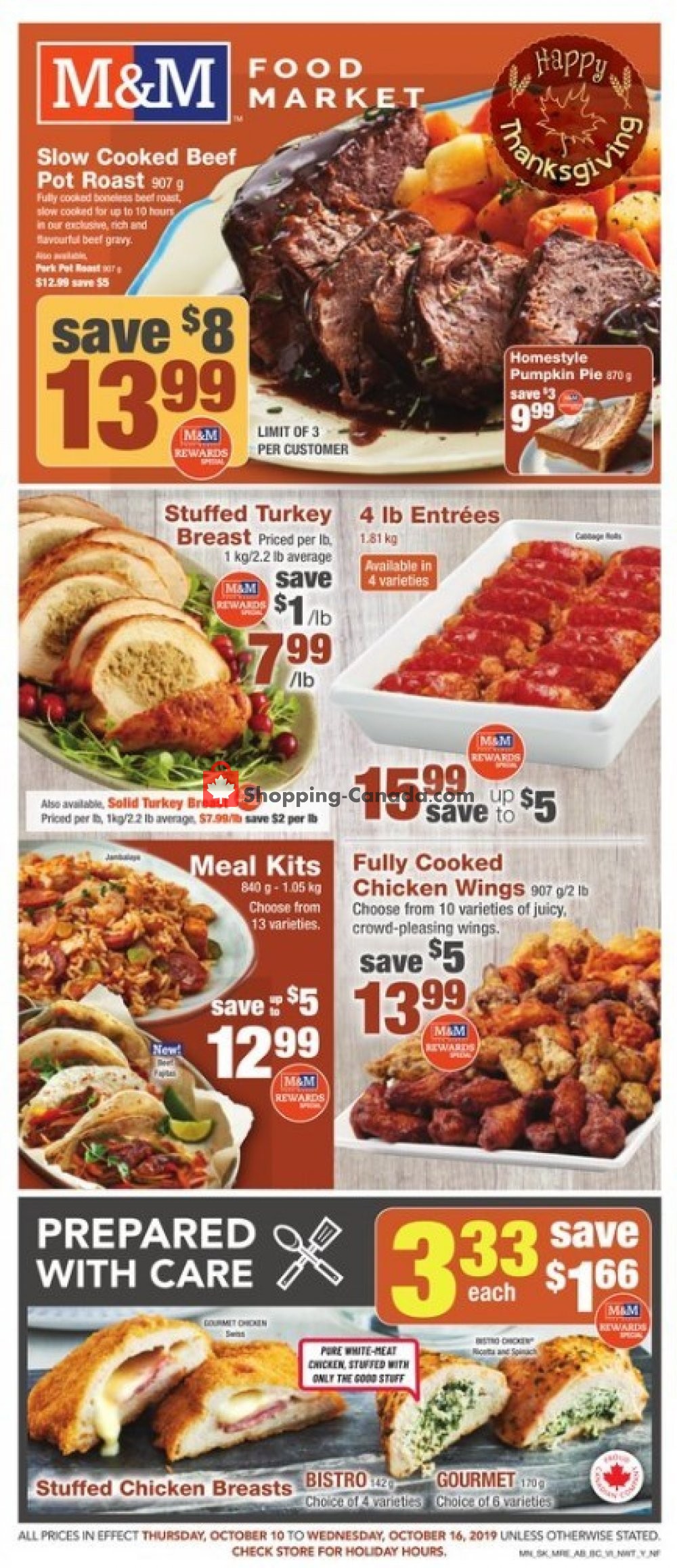 M&M Food Market flyer from Thursday October 10, 2019 to Wednesday October 16, 2019 - page 1