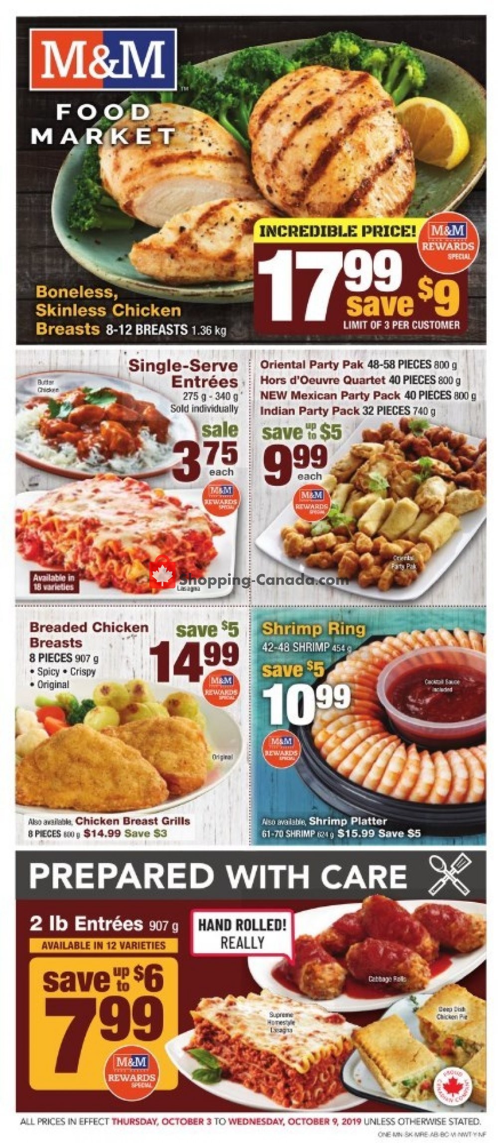 M&M Food Market flyer from Thursday October 3, 2019 to Wednesday October 9, 2019 - page 1