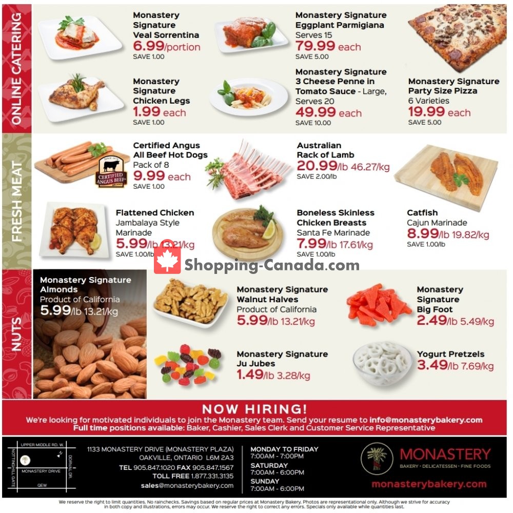 Monastery Bakery flyer from Thursday September 5, 2019 to Wednesday September 18, 2019 - page 2