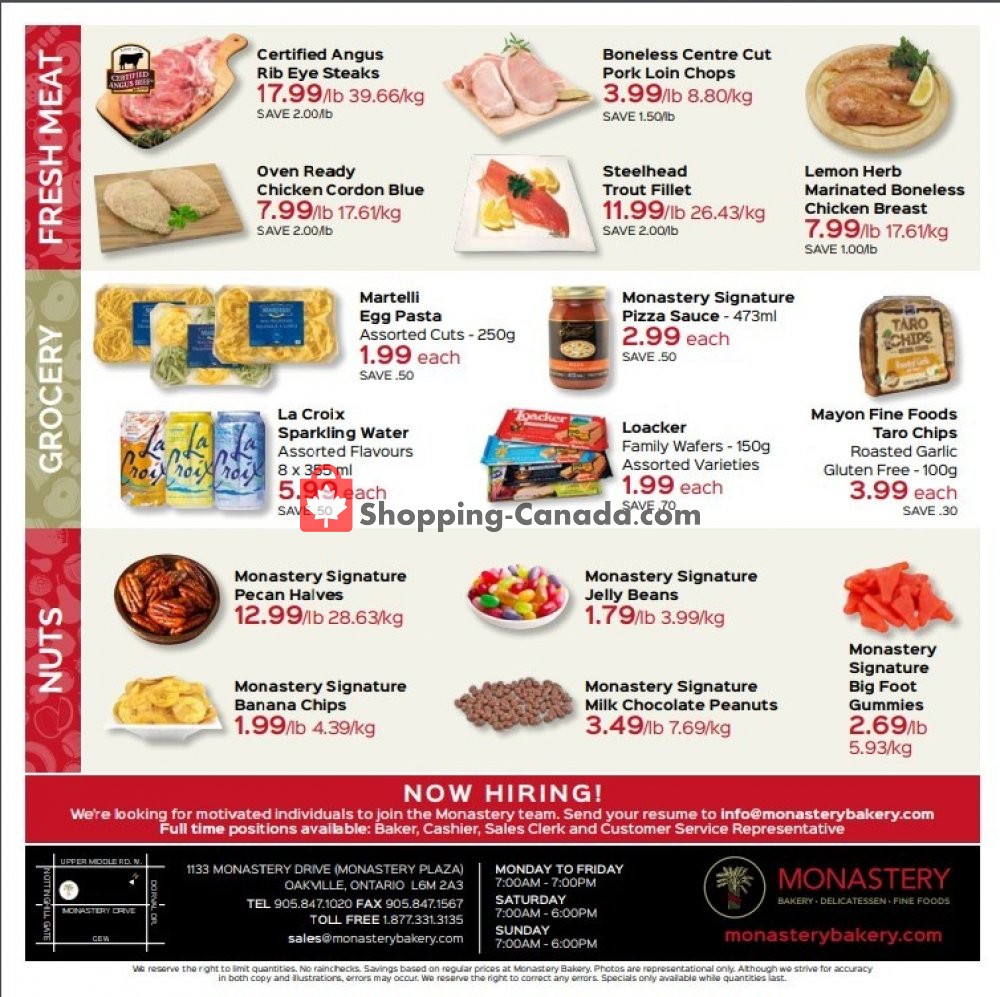 Monastery Bakery flyer from Thursday May 2, 2019 to Wednesday May 15, 2019 - page 2
