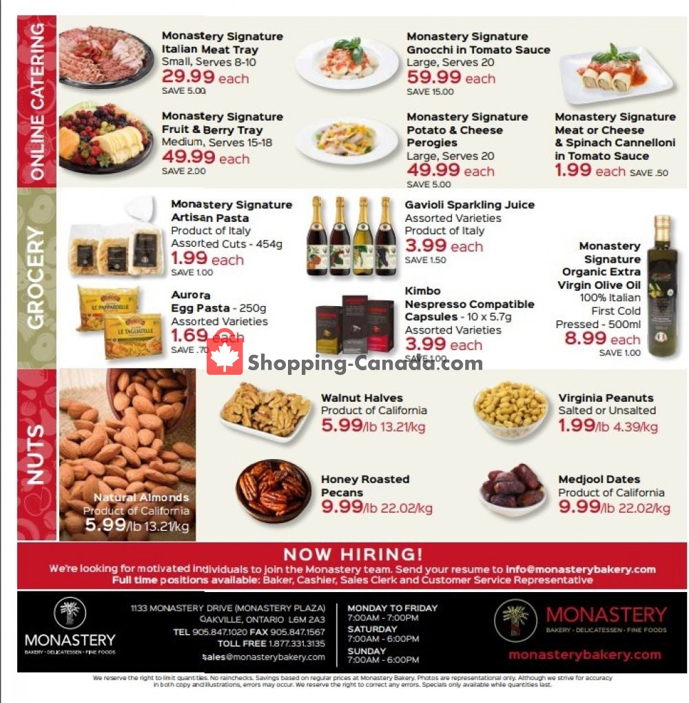 Monastery Bakery flyer from Thursday April 18, 2019 to Wednesday May 1, 2019 - page 2