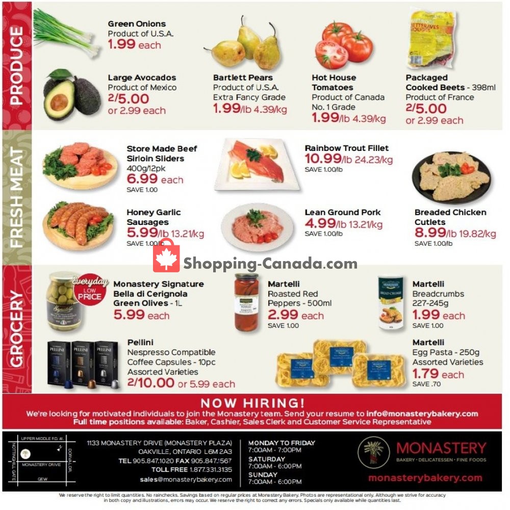 Monastery Bakery flyer from Thursday October 3, 2019 to Wednesday October 16, 2019 - page 2