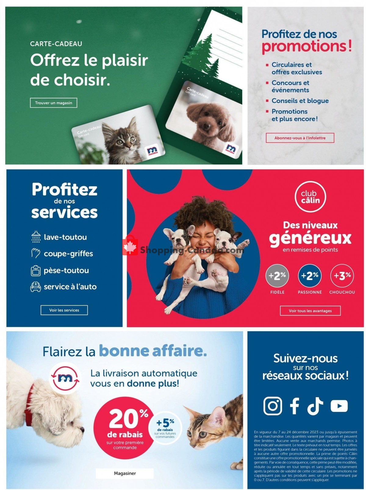 Mondou flyer from Thursday December 7, 2023 to Sunday December 24, 2023 - page 17