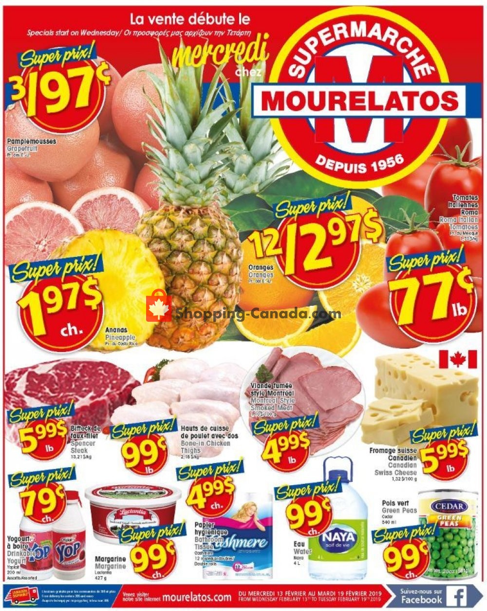 Mourelatos flyer from Wednesday February 13, 2019 to Tuesday February 19, 2019 - page 1