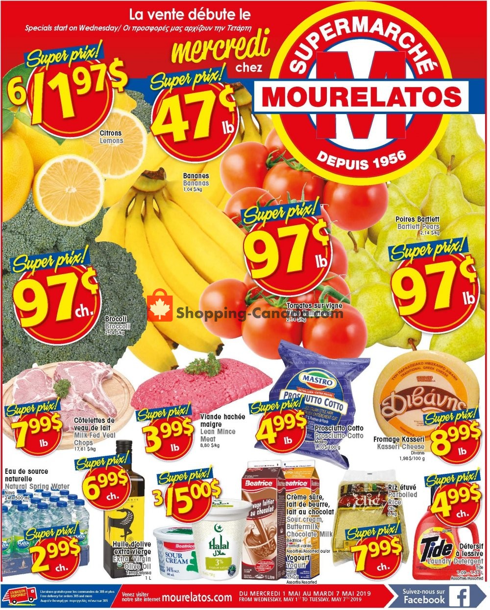Mourelatos flyer from Wednesday May 1, 2019 to Tuesday May 7, 2019 - page 1