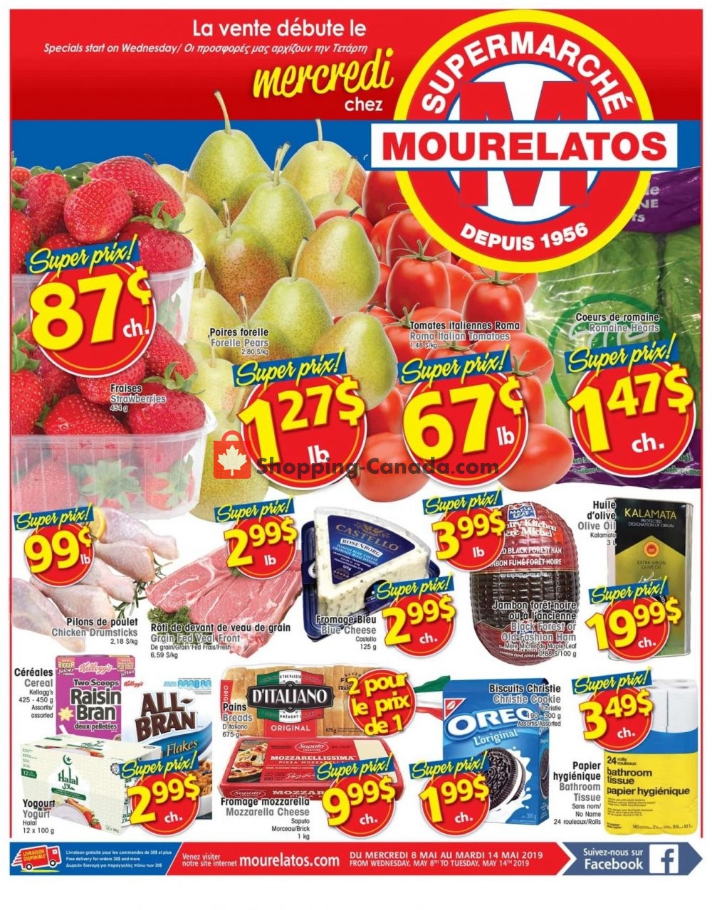 Mourelatos flyer from Wednesday May 8, 2019 to Tuesday May 14, 2019 - page 1