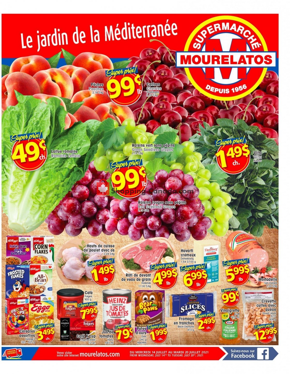 Mourelatos flyer from Wednesday July 14, 2021 to Tuesday July 20, 2021 - page 1