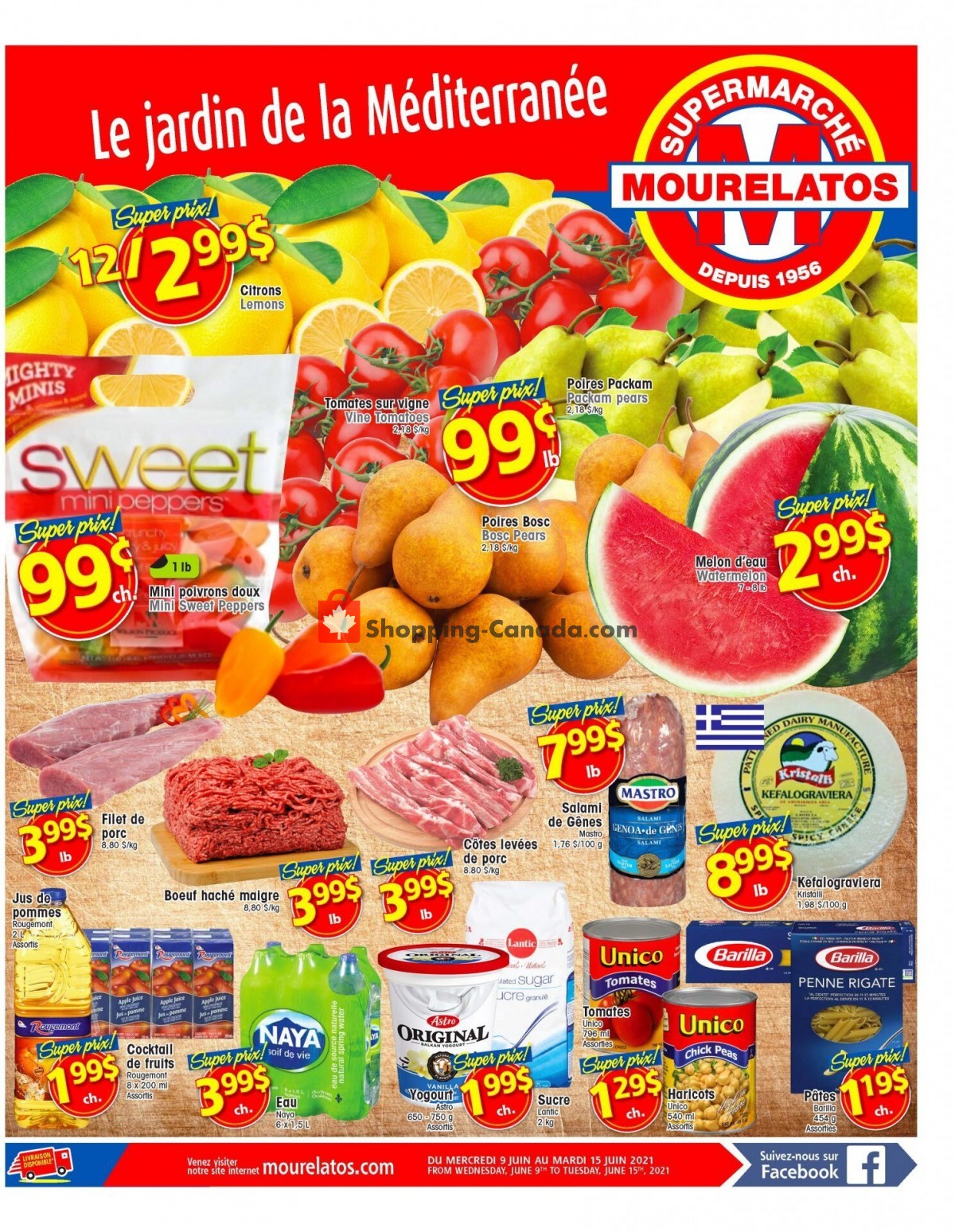 Mourelatos flyer from Wednesday June 9, 2021 to Tuesday June 15, 2021 - page 1
