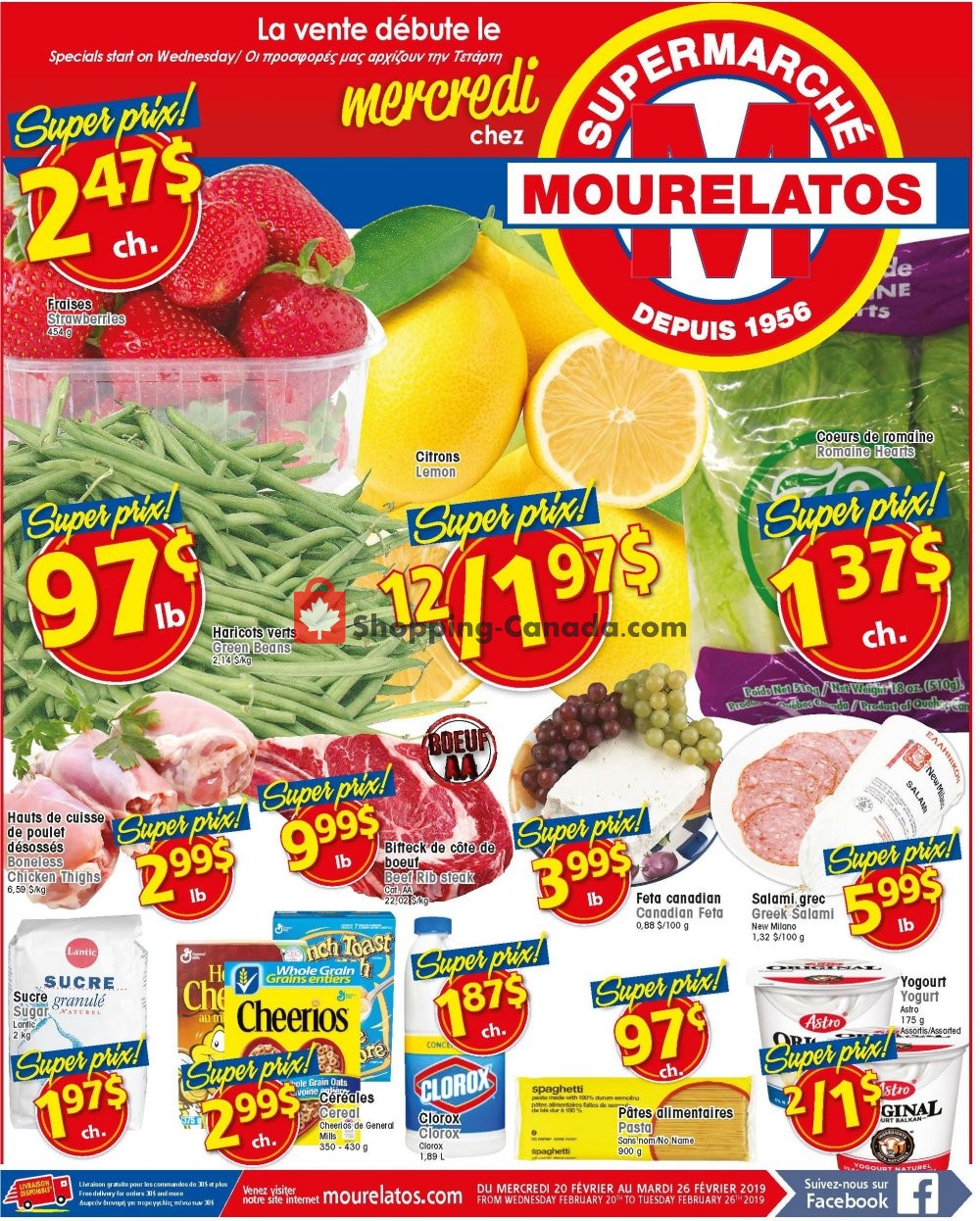 Mourelatos flyer from Wednesday February 20, 2019 to Wednesday February 27, 2019 - page 1