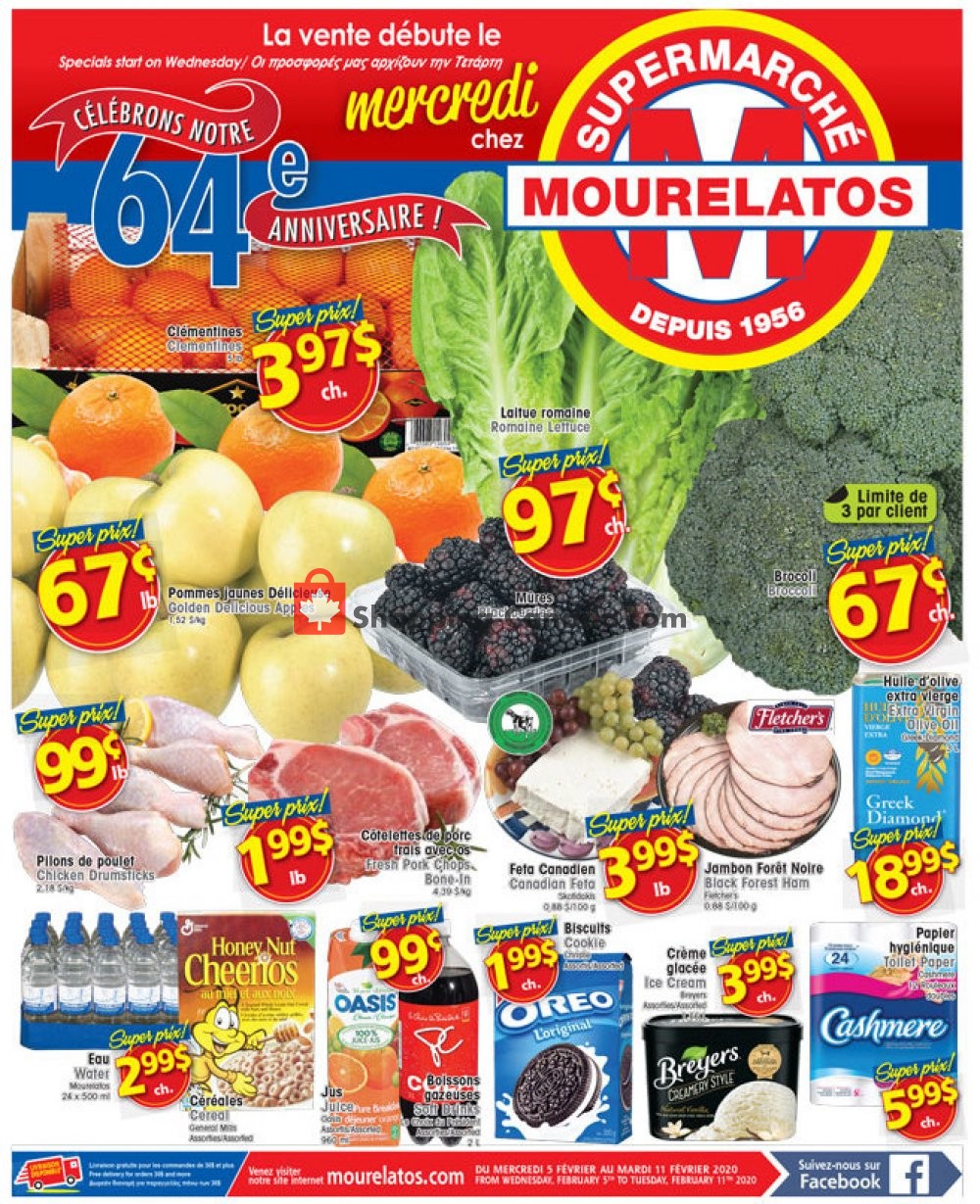 Mourelatos flyer from Wednesday February 5, 2020 to Tuesday February 11, 2020 - page 1
