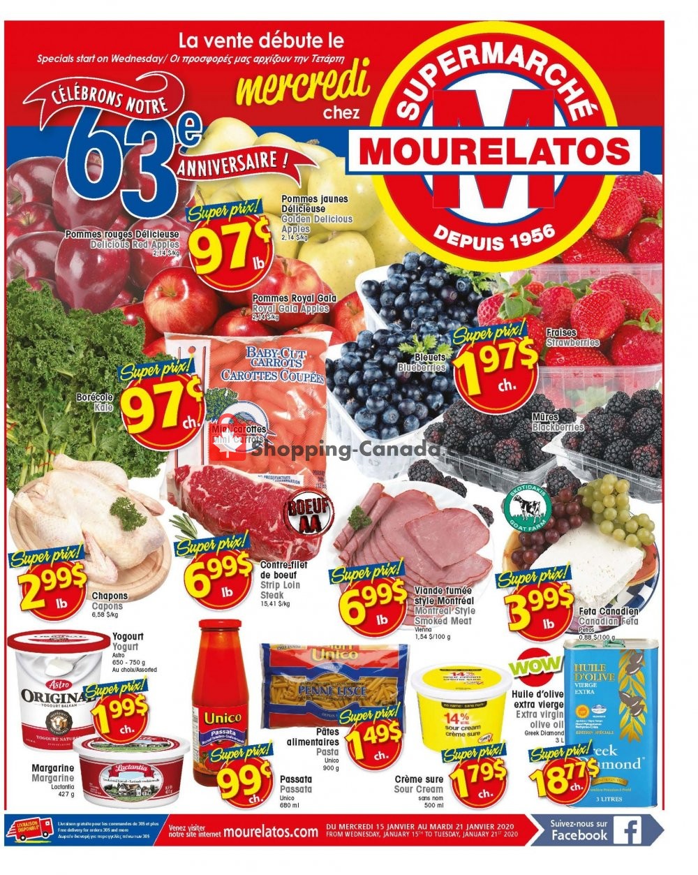 Mourelatos flyer from Wednesday January 15, 2020 to Tuesday January 21, 2020 - page 1