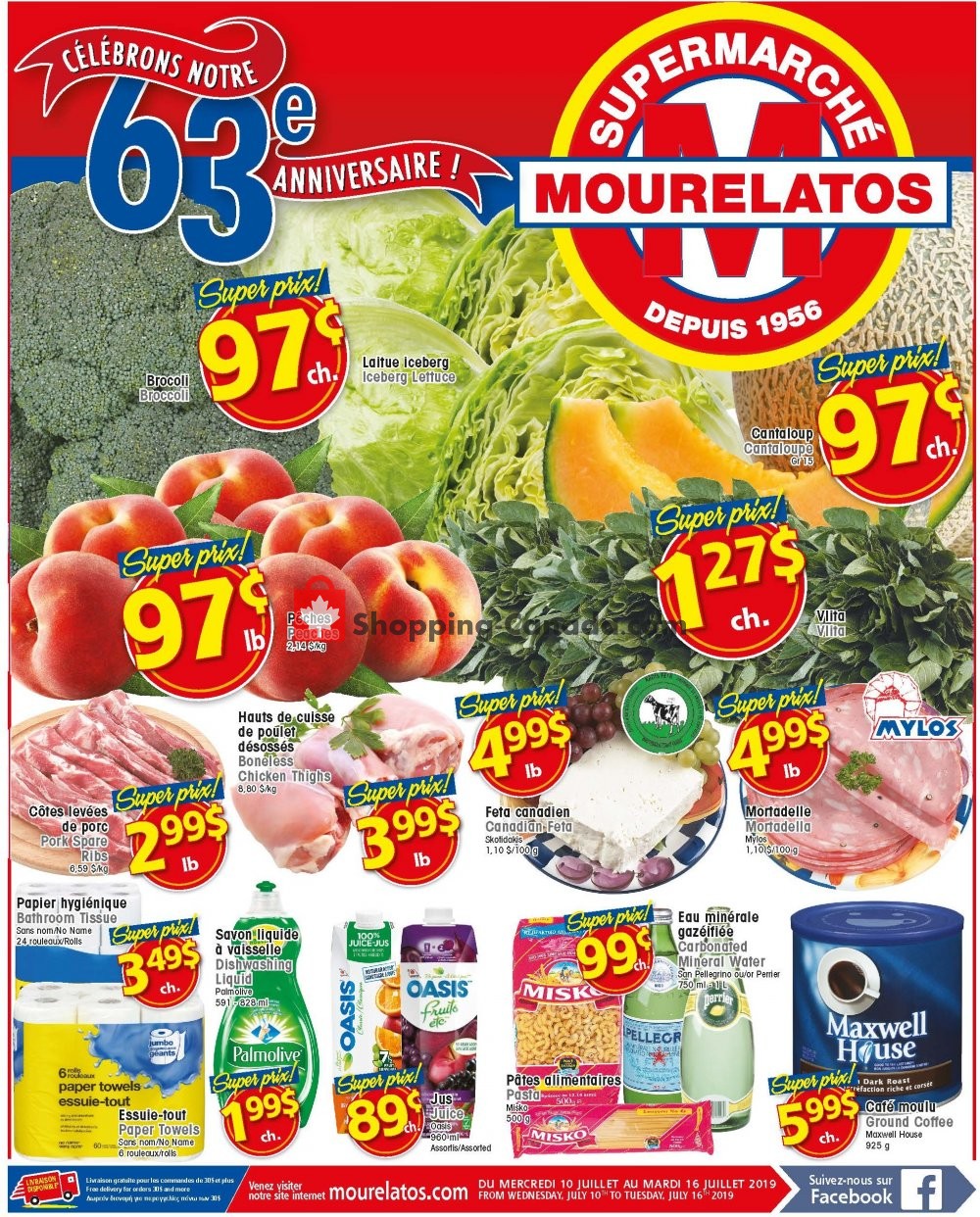 Mourelatos flyer from Wednesday July 10, 2019 to Tuesday July 16, 2019 - page 1