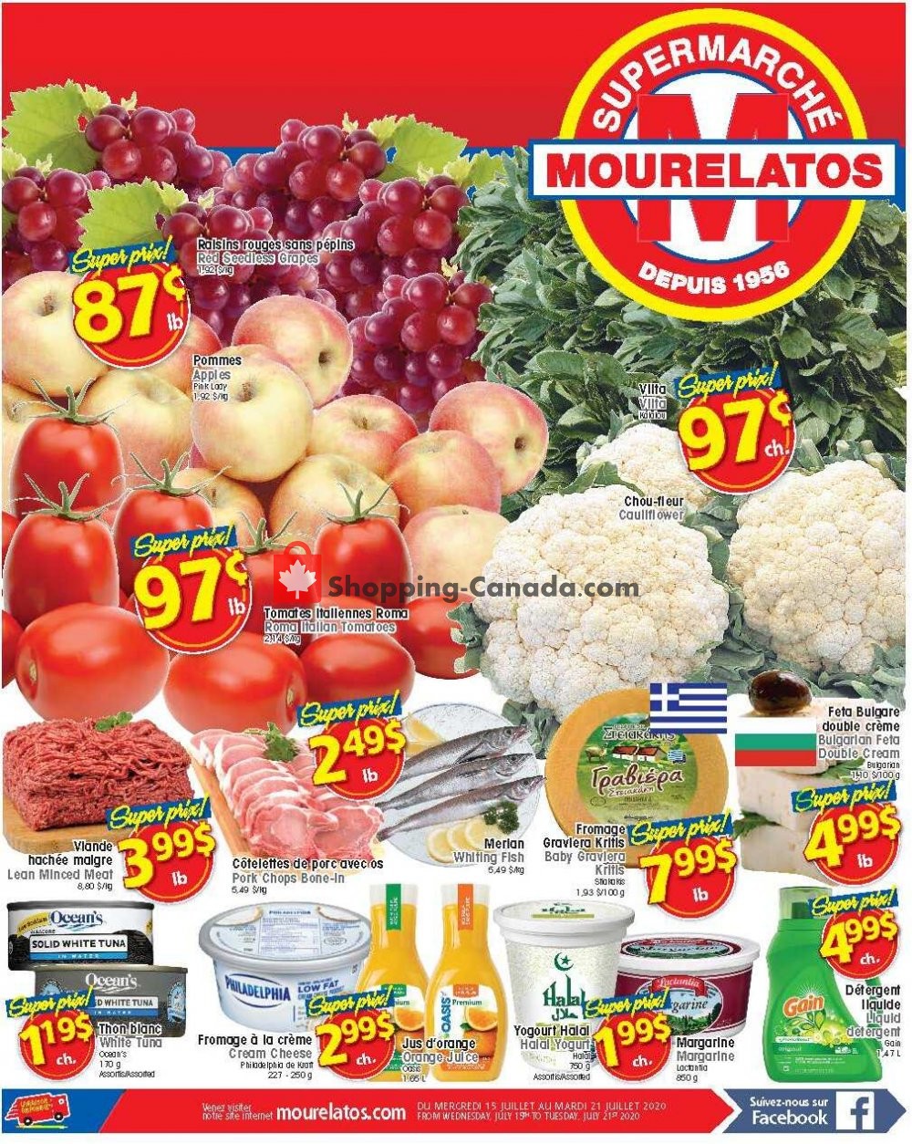 Mourelatos flyer from Wednesday July 15, 2020 to Tuesday July 21, 2020 - page 1