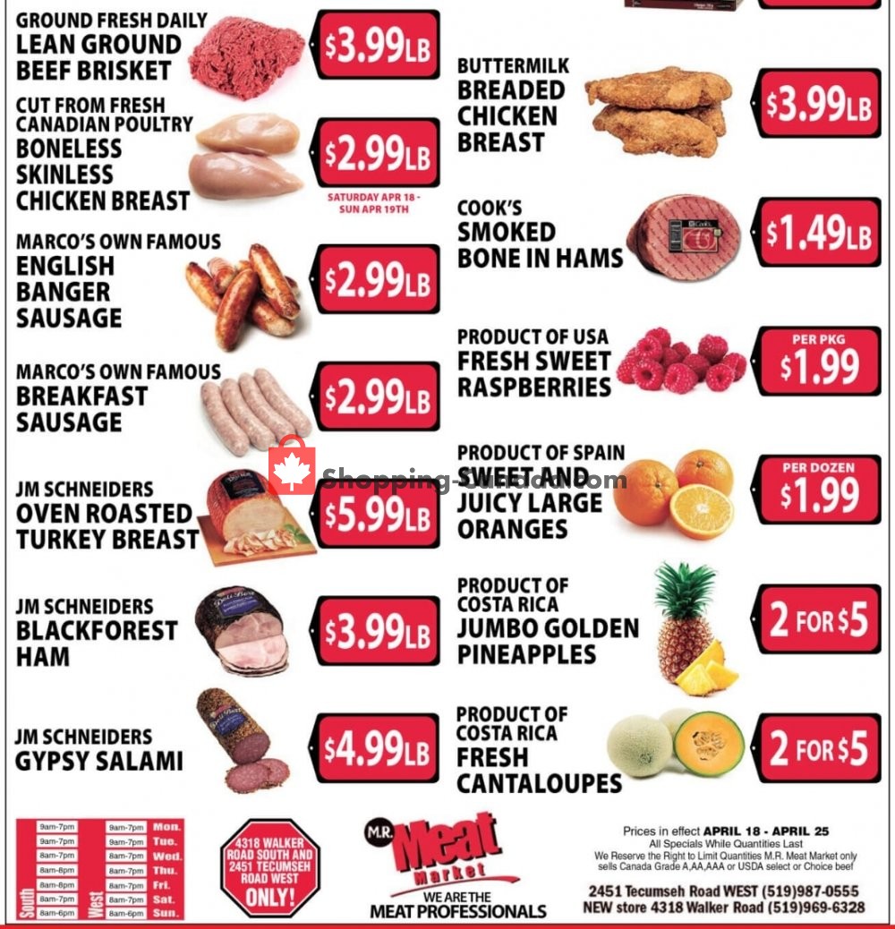 M.R. Meat Market flyer from Saturday April 18, 2020 to Saturday April 25, 2020 - page 2