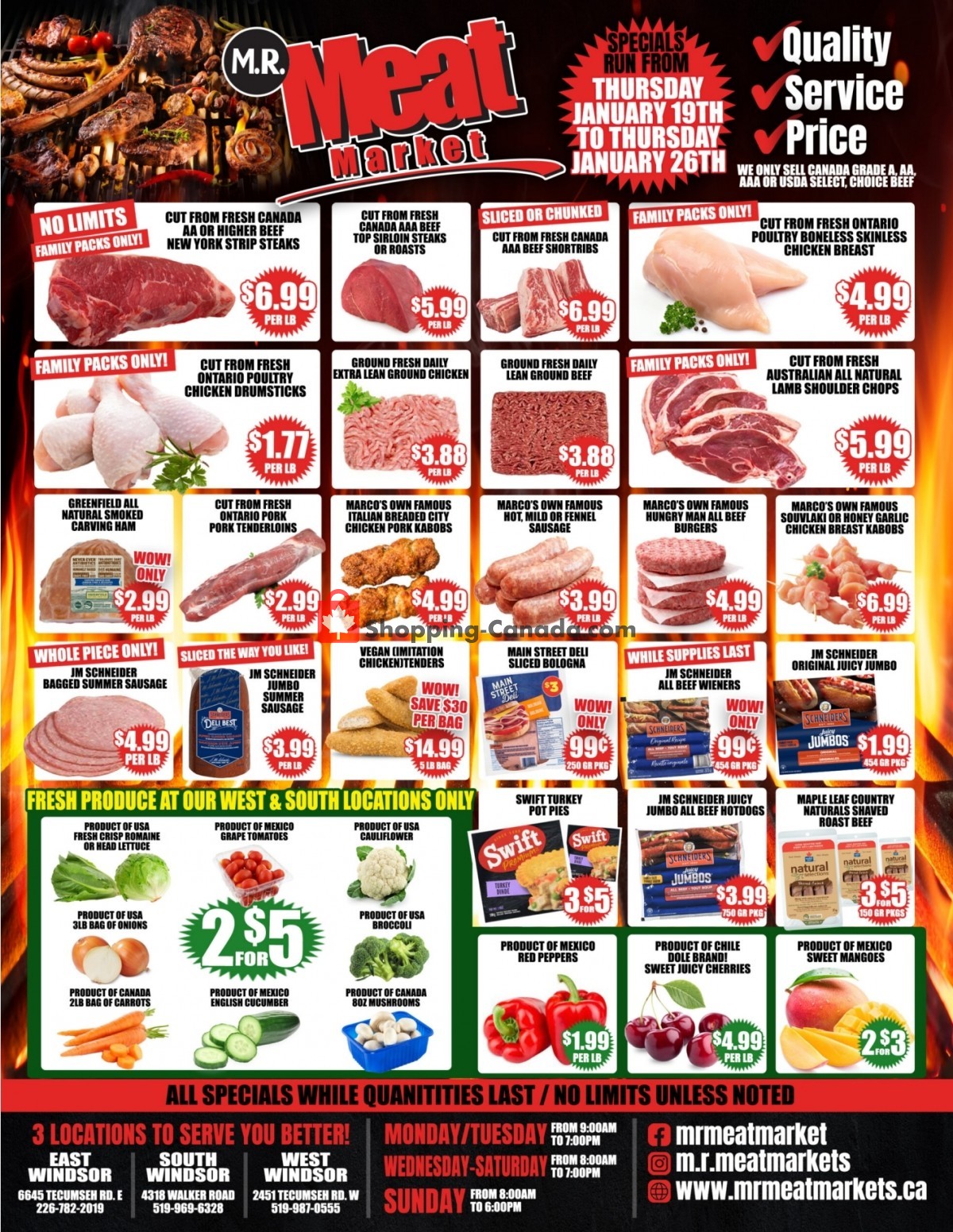 M.R. Meat Market flyer from Thursday January 19, 2023 to Thursday January 26, 2023 - page 1