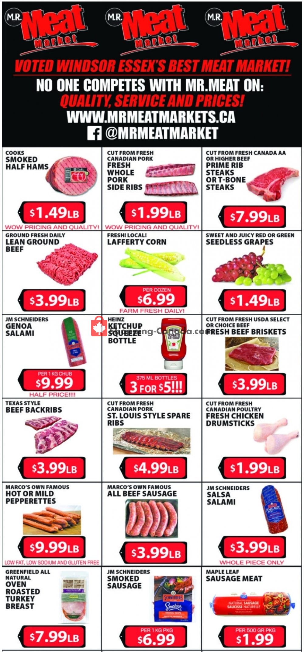 M.R. Meat Market flyer from Saturday July 25, 2020 to Saturday August 1, 2020 - page 1