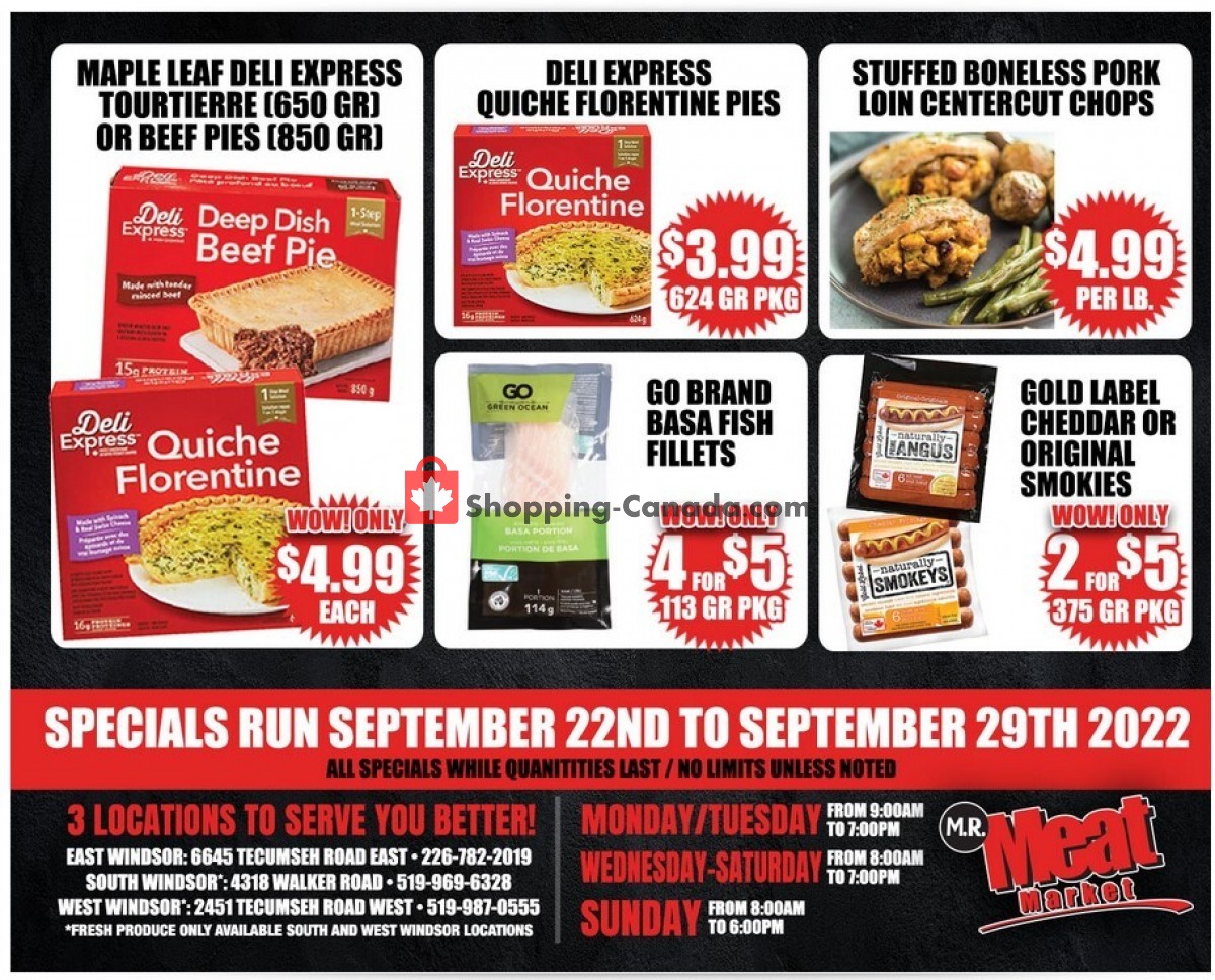 M.R. Meat Market flyer from Thursday September 22, 2022 to Thursday September 29, 2022 - page 4