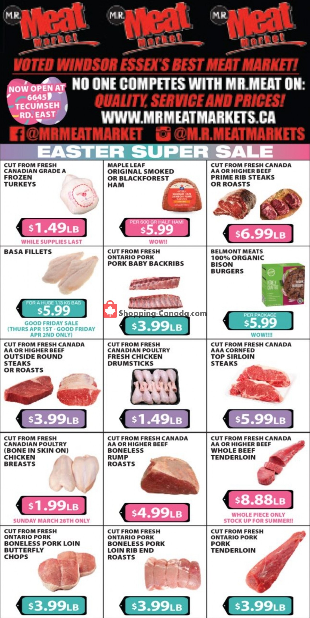 M.R. Meat Market flyer from Saturday March 27, 2021 to Saturday April 3, 2021 - page 1