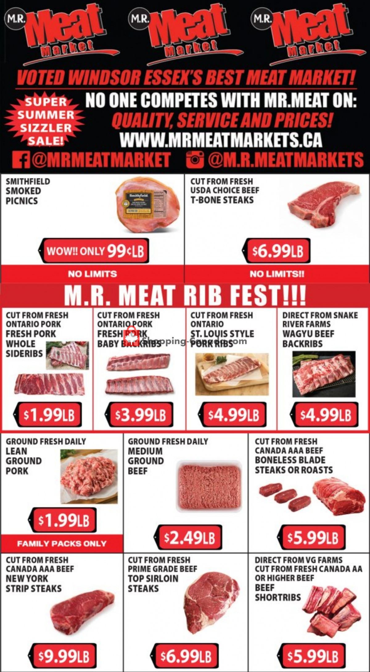 M.R. Meat Market flyer from Saturday July 10, 2021 to Saturday July 17, 2021 - page 1