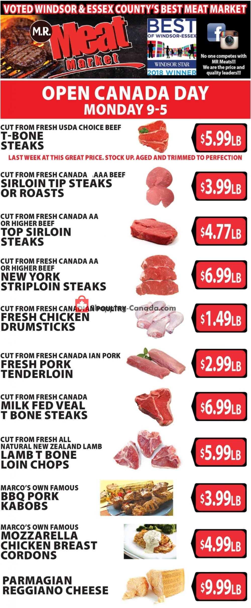 M.R. Meat Market flyer from Saturday June 29, 2019 to Saturday July 6, 2019 - page 1