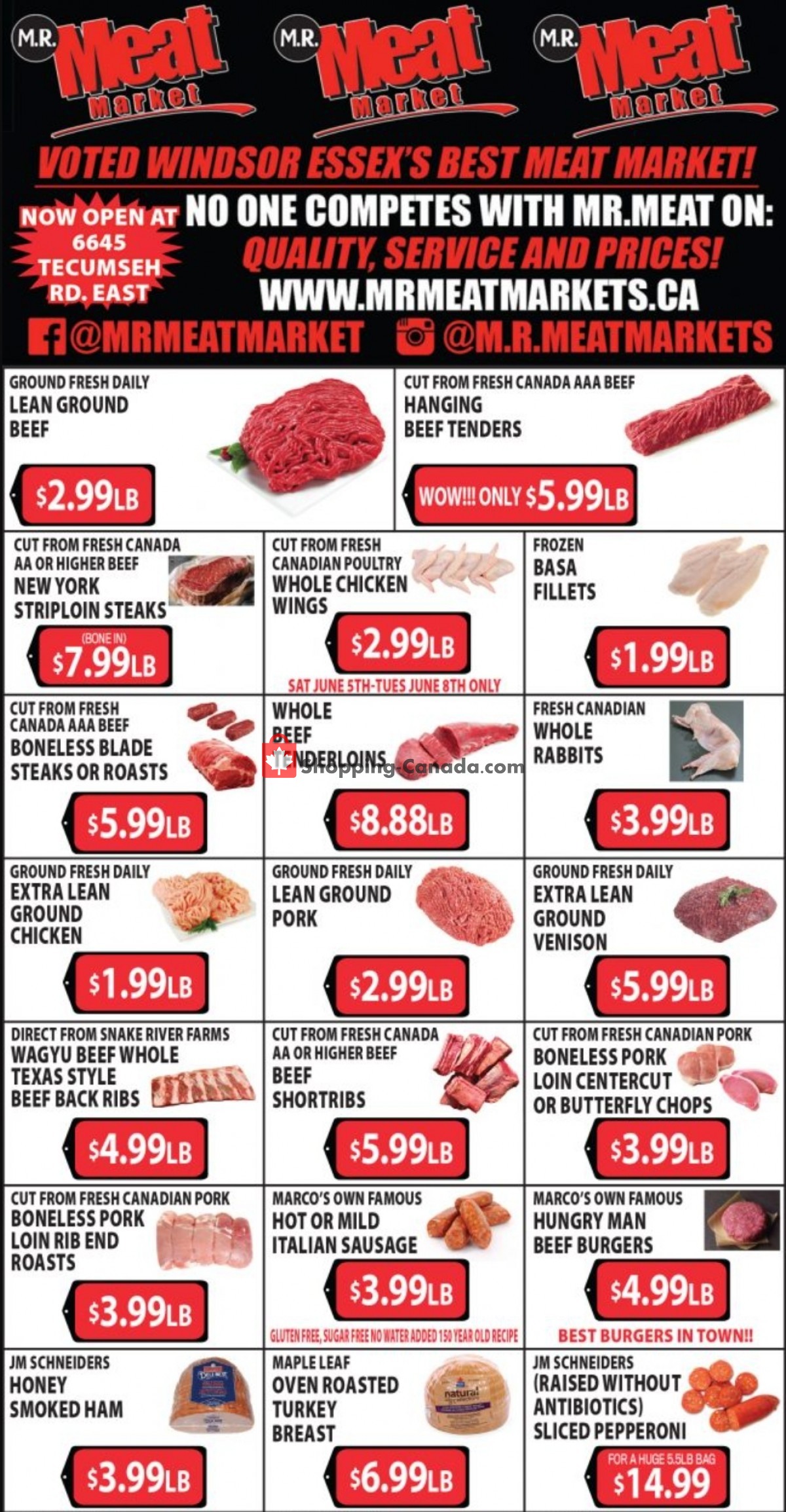 M.R. Meat Market flyer from Saturday June 5, 2021 to Saturday June 12, 2021 - page 1